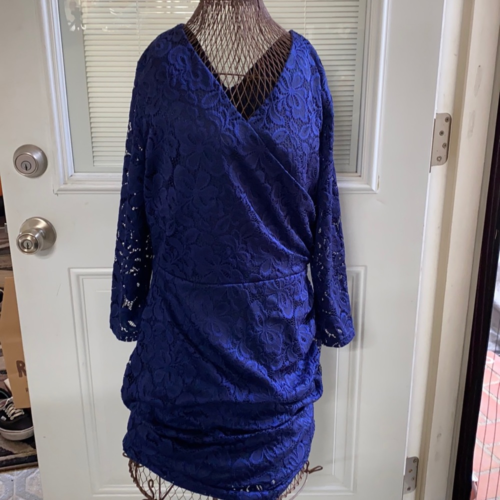 *** REMOVING MAY 31ST*** Navy Blue Lace Dress